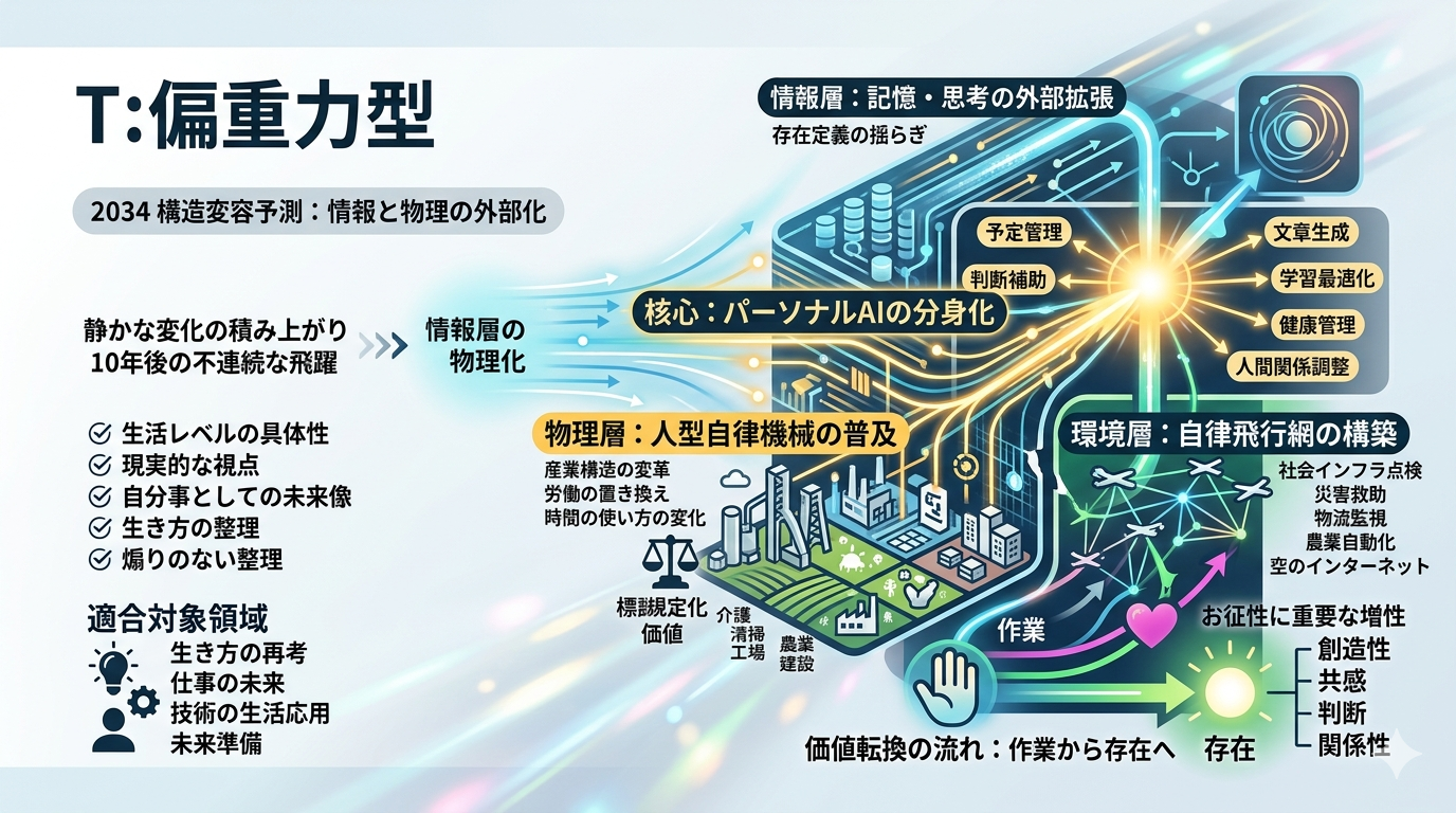 2034 未来予測｜AIとロボットが“外側の世界”を作り始める10年後のリアル