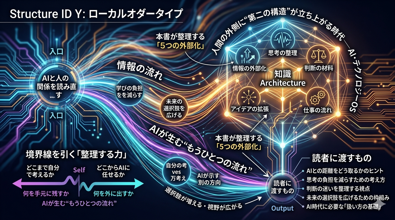 AI・テクノロジーOS｜人間の外側に“第二の構造”が立ち上がる時代──AIと人の関係を読み直すための一冊