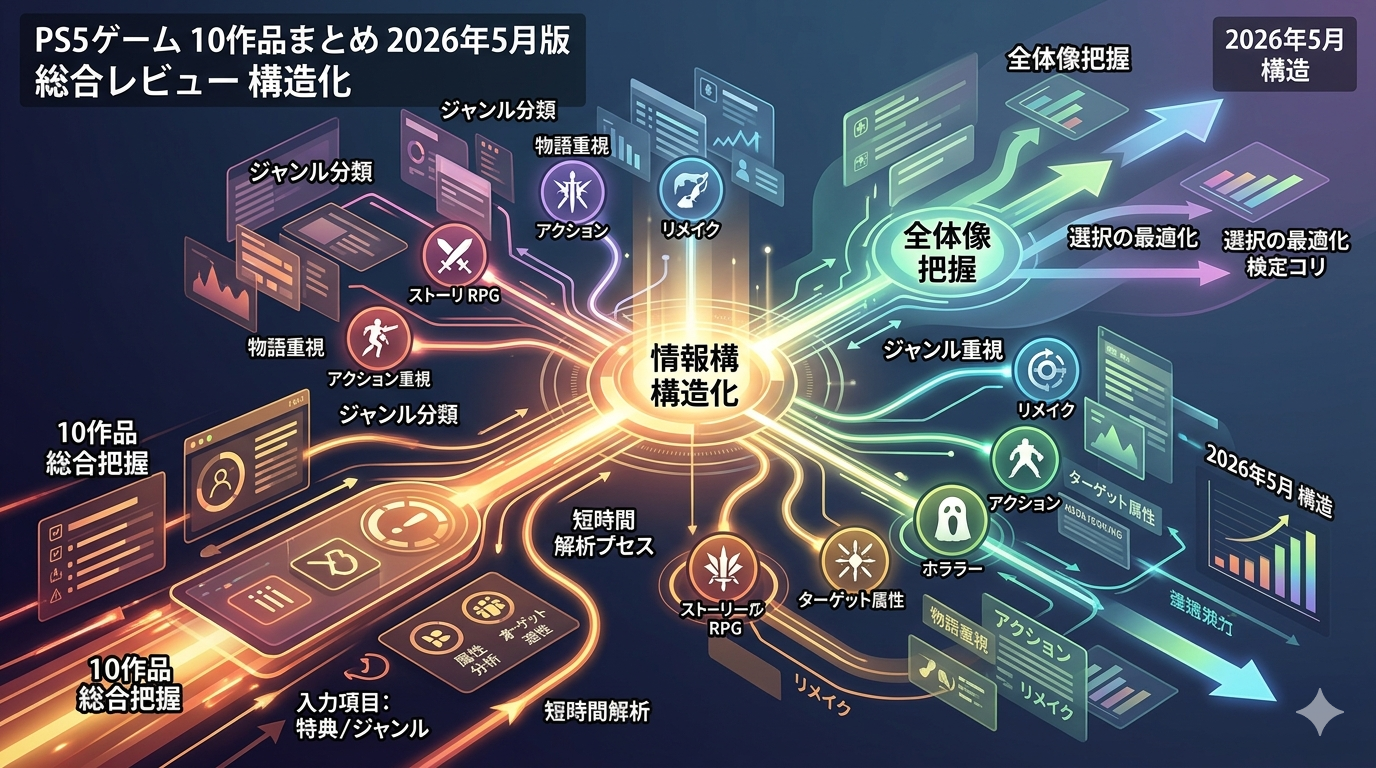 PS5ゲーム 10作品まとめ｜2026年5月版 “話題作・新作・リメイク”を一気に把握する総合レビュー