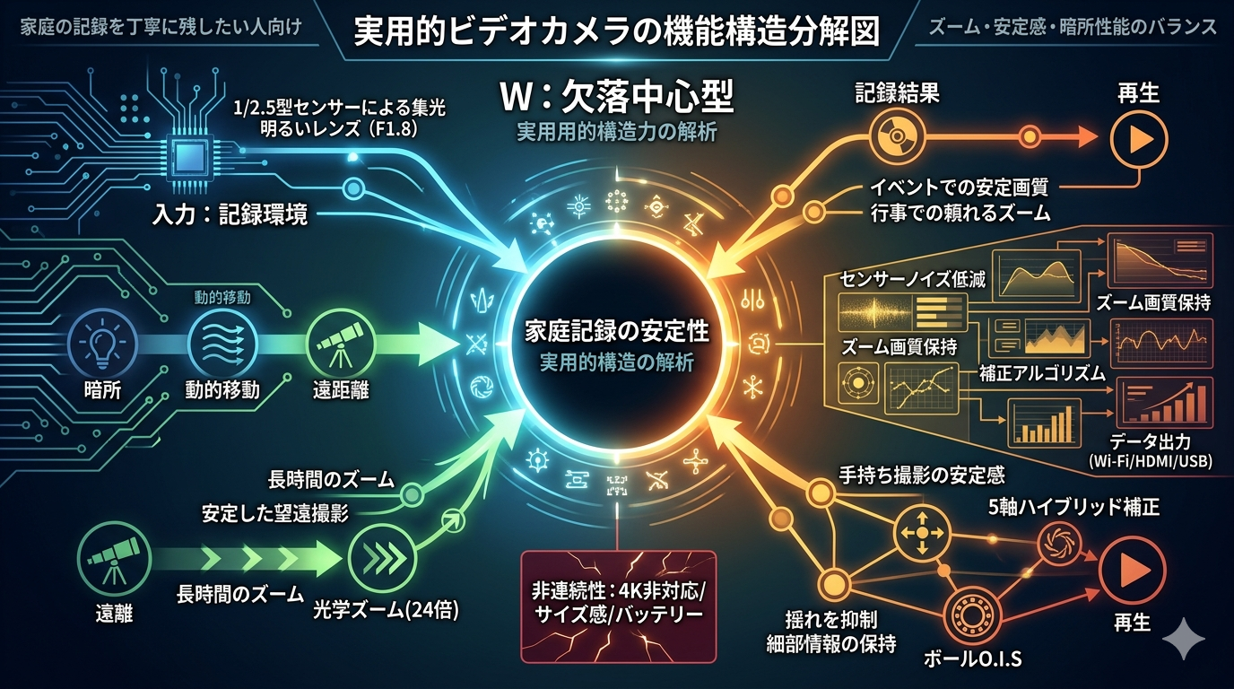 Panasonic HC‑V900-K レビュー｜家庭の記録を丁寧に残したい人向けの実用ビデオカメラ