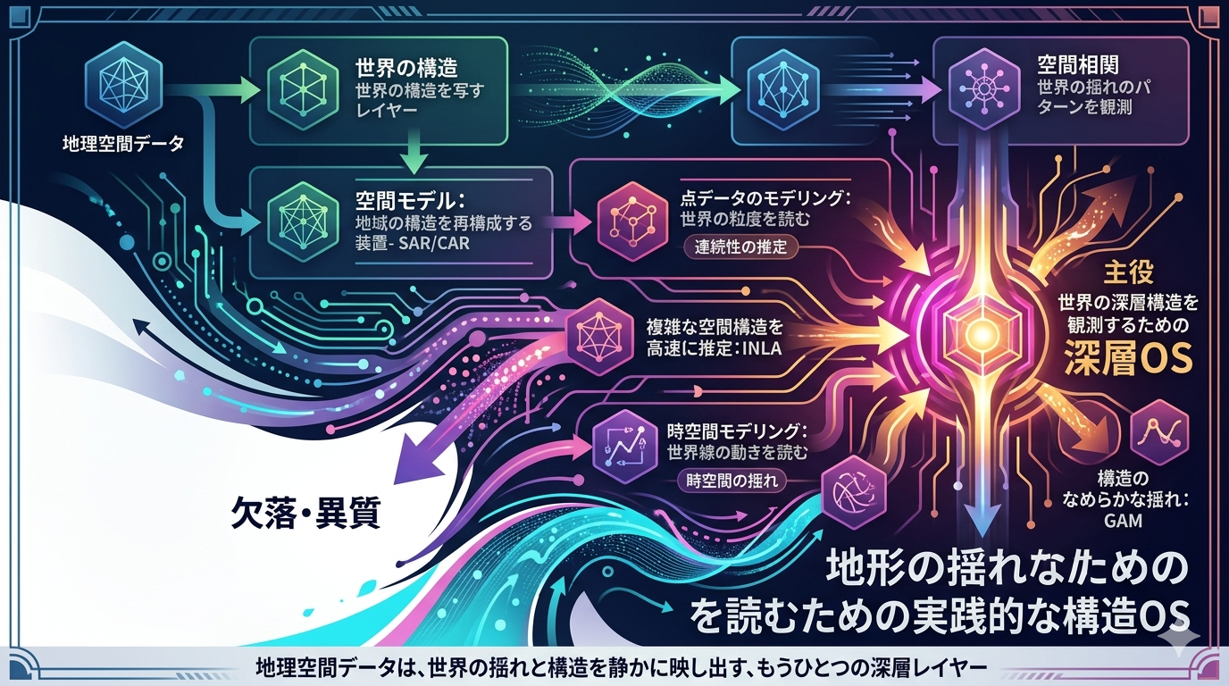 Rではじめる地理空間データの統計解析入門｜“地形の揺れ”を読むための実践的な構造OS
