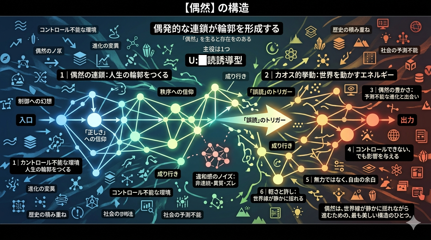 「偶然」はどのようにあなたをつくるのか｜世界は成り行きで動き、私たちはその中で揺れているのイメージ