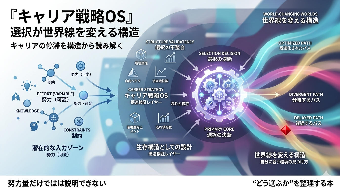 『キャリア戦略OS──選択が“世界線を変える”構造』｜キャリアの停滞を「構造」から読み解くための一冊