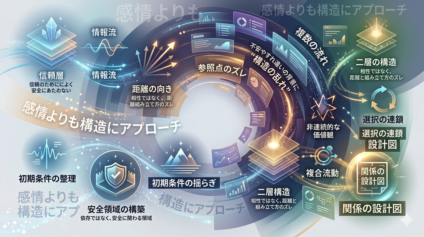『恋愛・パートナーシップOS──“距離”と“構造”で関係は静かに深まる』｜感情ではなく“関係の仕組み”を整えるための一冊