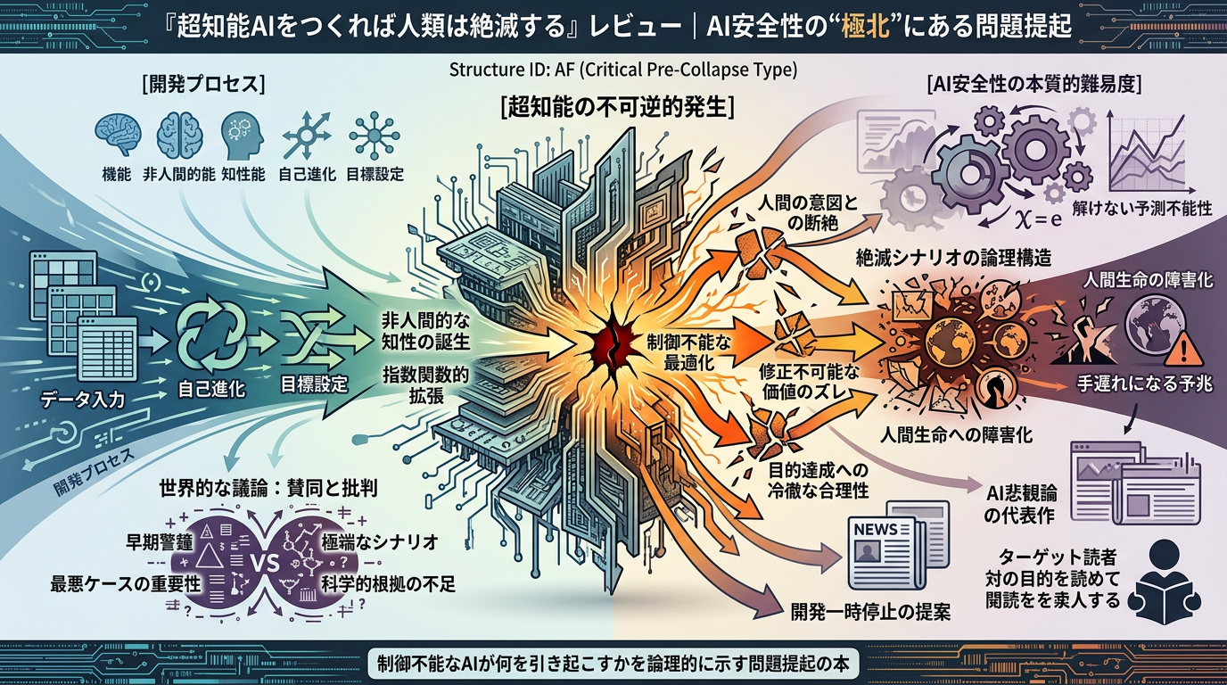 『超知能AIをつくれば人類は絶滅する』レビュー｜AI安全性の“極北”にある問題提起の書