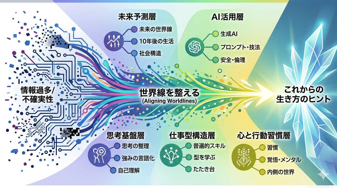【2026年版】書籍10本まとめ｜AI・思考・仕事・未来・習慣を横断して“世界線を整える”ための本棚