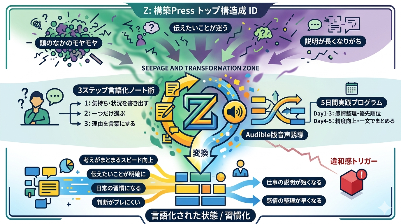 こうやって頭のなかを言語化する。