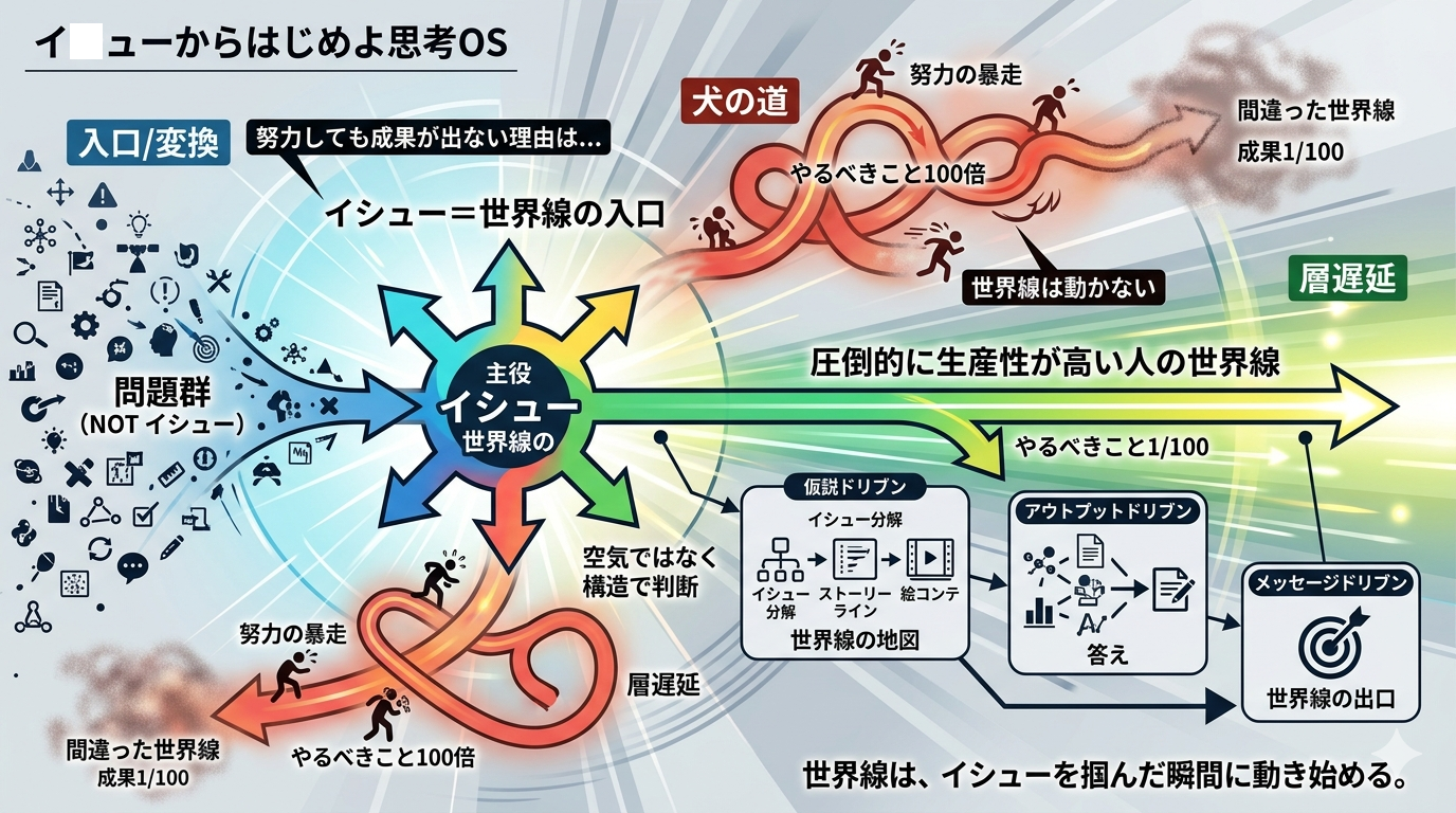 イシューからはじめよ［改訂版］｜“犬の道”を抜け出し、世界線を正しく選ぶための思考OS
