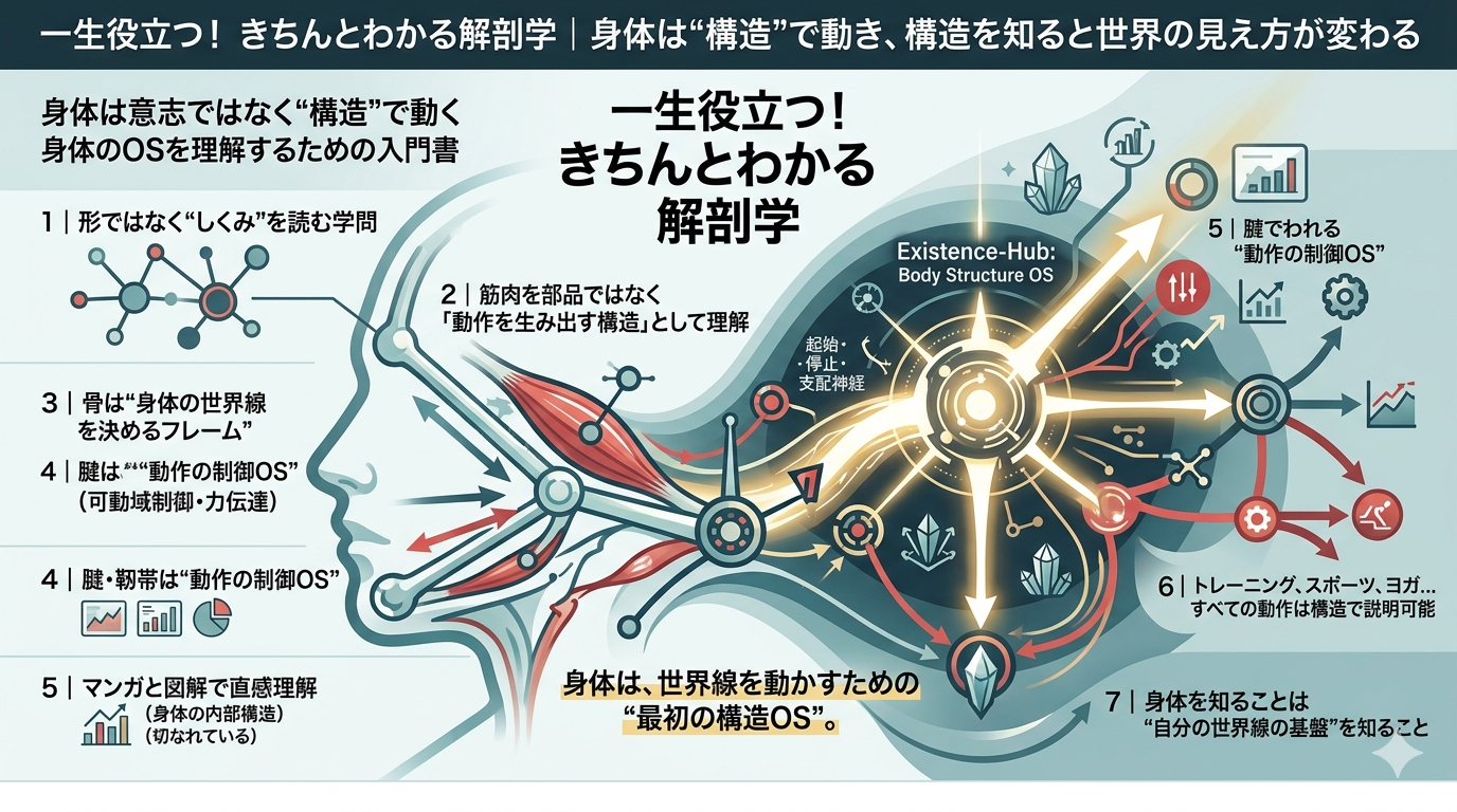 一生役立つ！きちんとわかる解剖学｜身体は“構造”で動き、構造を知ると世界の見え方が変わる