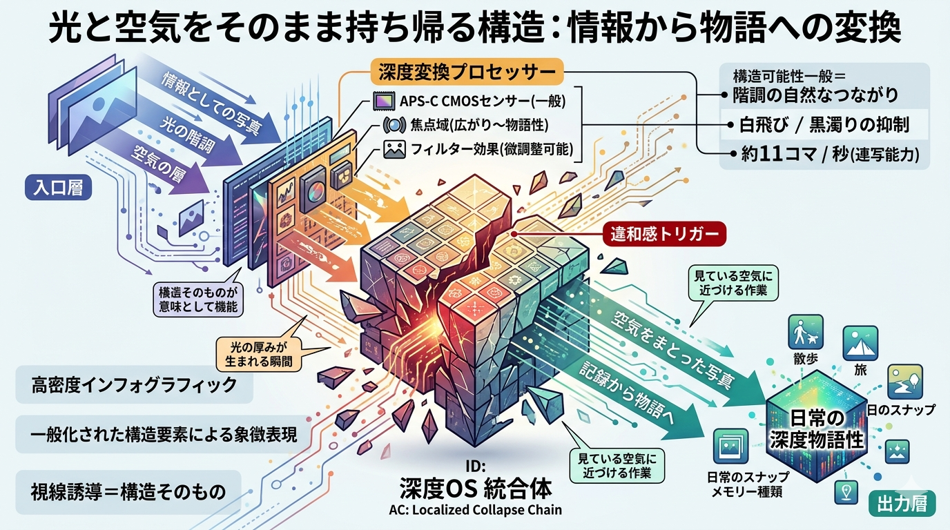 世界線は“光の厚みが写った瞬間に物語へ変わる”──Nikon Z50が開く、日常の深度と静けさの構造