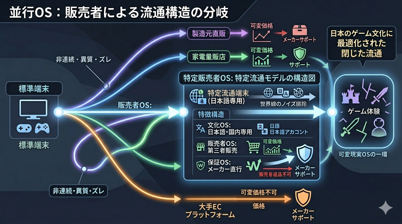 世界線は“同じデバイスでも販売者で変わる”──NEXURISE版 Nintendo Switch 2 が示す、並行世界OS図
