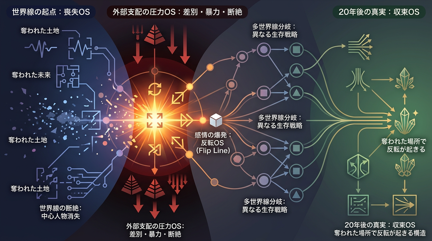 世界線は“奪われた場所で反転を起こす”──映画『宝島』が開く、喪失OSと抵抗OSの構造
