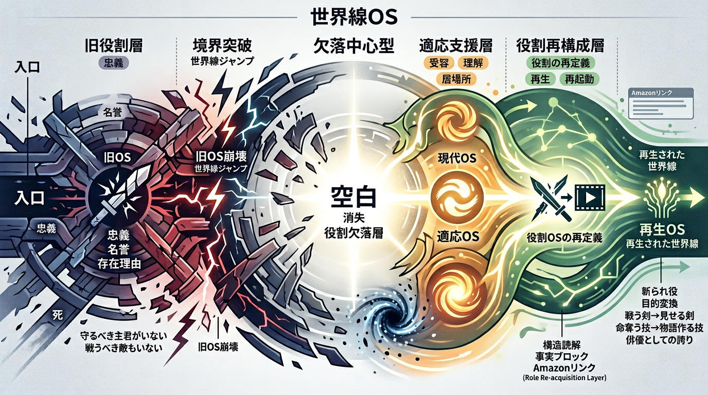 世界線は“役割を失った瞬間に再定義が始まる”──『侍タイムスリッパー』が開く、武士OSと適応OSの構造