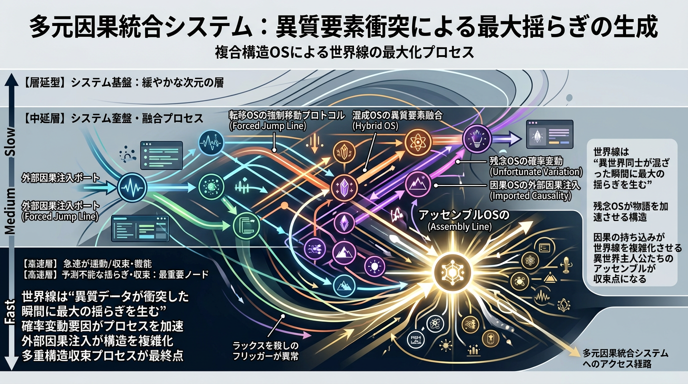 世界線は“異世界同士が混ざった瞬間に最大の揺らぎを生む”──『異世界かるてっと ～あなざーわーるど～』が開く、転移OSと混成OSの構造