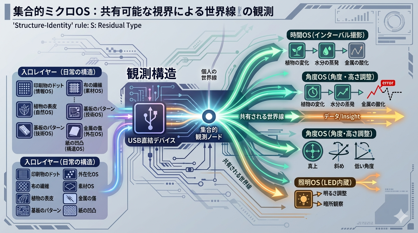 世界線を“共有可能な視界で観測する”という行為──サンワダイレクト USBマイクロスコープが開く、集合的ミクロOS