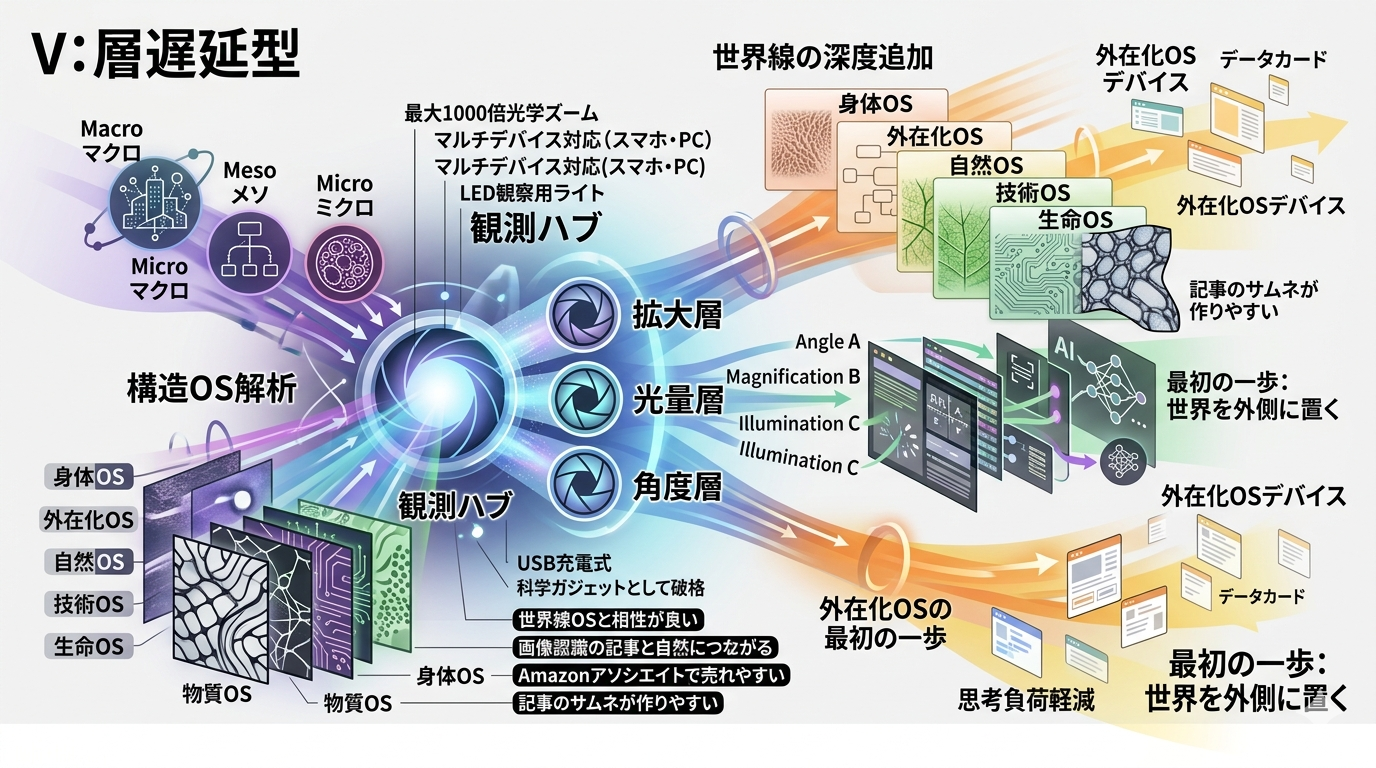 世界線を“拡大して観測する”という行為──SKYBASIC デジタル顕微鏡が教えてくれる、ミクロ側の構造OS