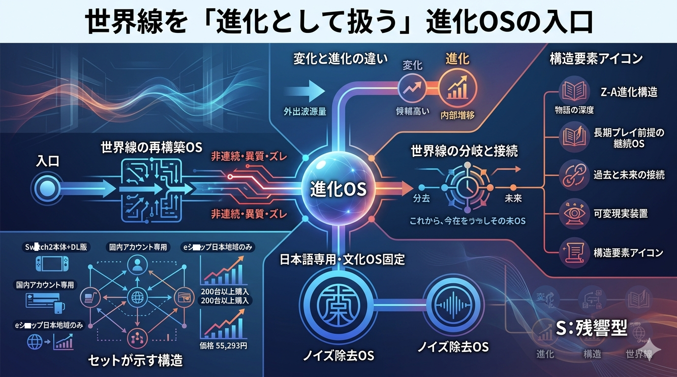 世界線を“進化として扱う”という行為──Nintendo Switch 2 Pokémon LEGENDS Z-A セットが開く、進化OSの入口図
