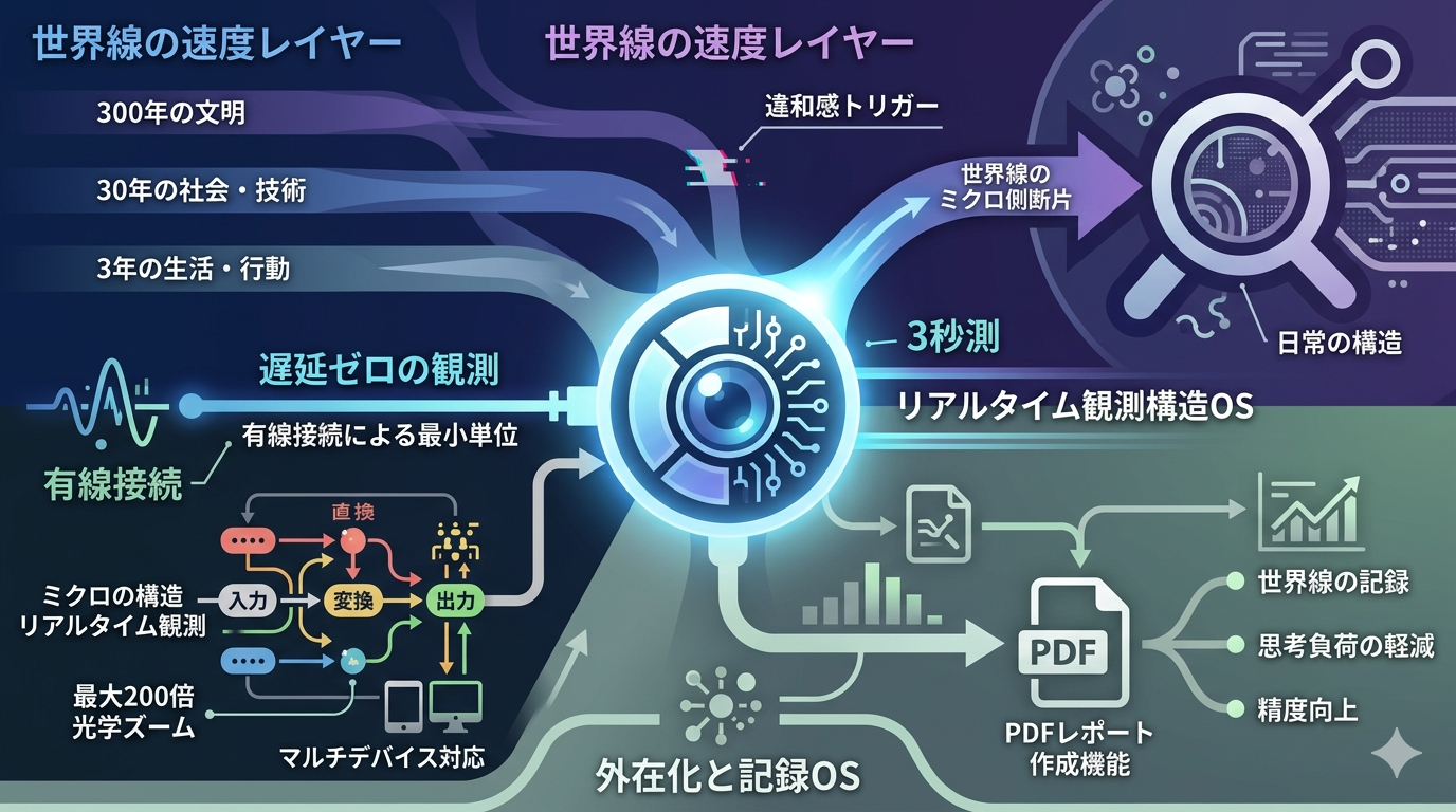 世界線を“遅延なく観測する”という行為──AMTORIN USB顕微鏡が開く、リアルタイムの構造OS
