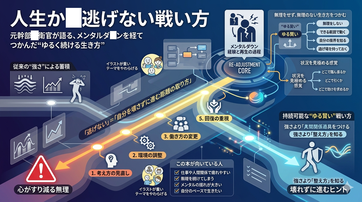 人生から逃げない戦い方｜メンタルダウンを経験した元幹部自衛官が語る“ゆるく続けるための生き方”