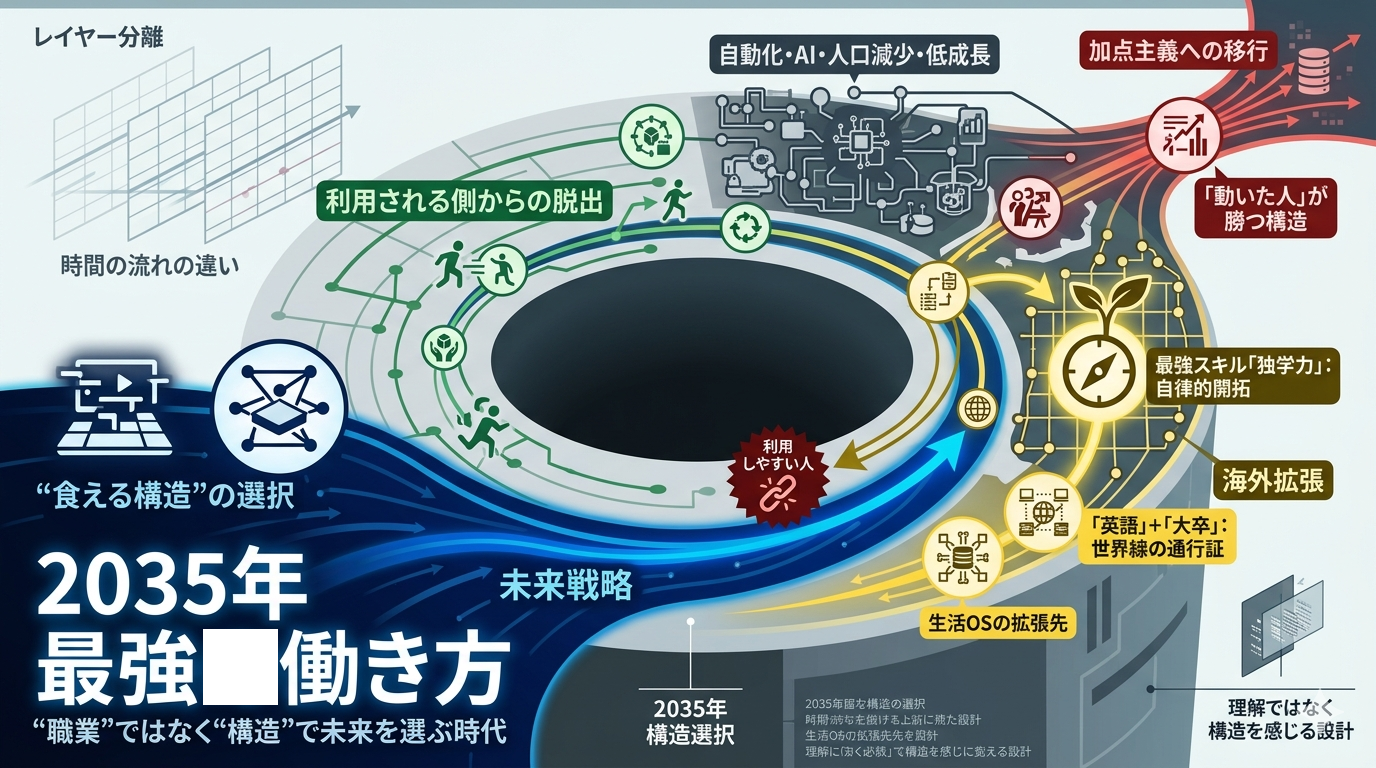 僕が若い人たちに伝えたい 2035年最強の働き方｜“職業”ではなく“構造”で未来を選ぶ時代へ
