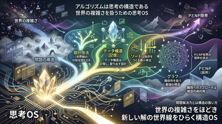 問題解決力を鍛える！アルゴリズムとデータ構造｜“世界の複雑さ”を扱うための構造OS | existence-hub