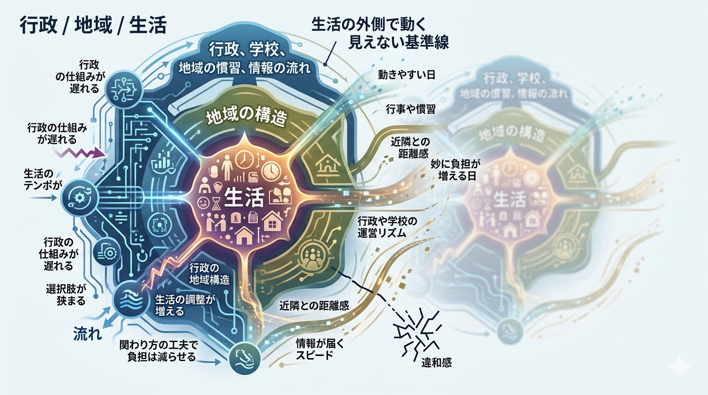 地域社会・ローカル構造──生活の外側で動く“見えない基準線”｜世界線OSシリーズ 第22巻（Kindle版）