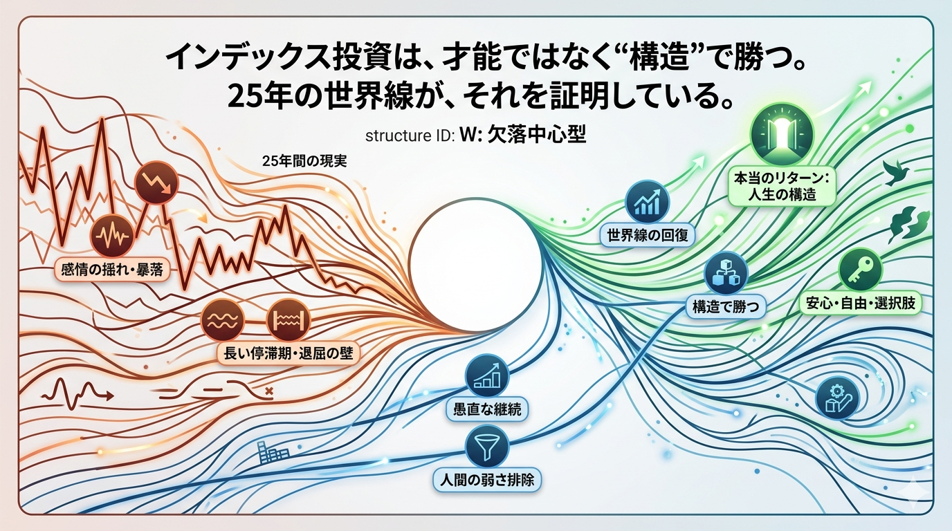 彼はそれを「賢者の投資術」と言った｜25年間の世界線が示す“本当のインデックス投資”