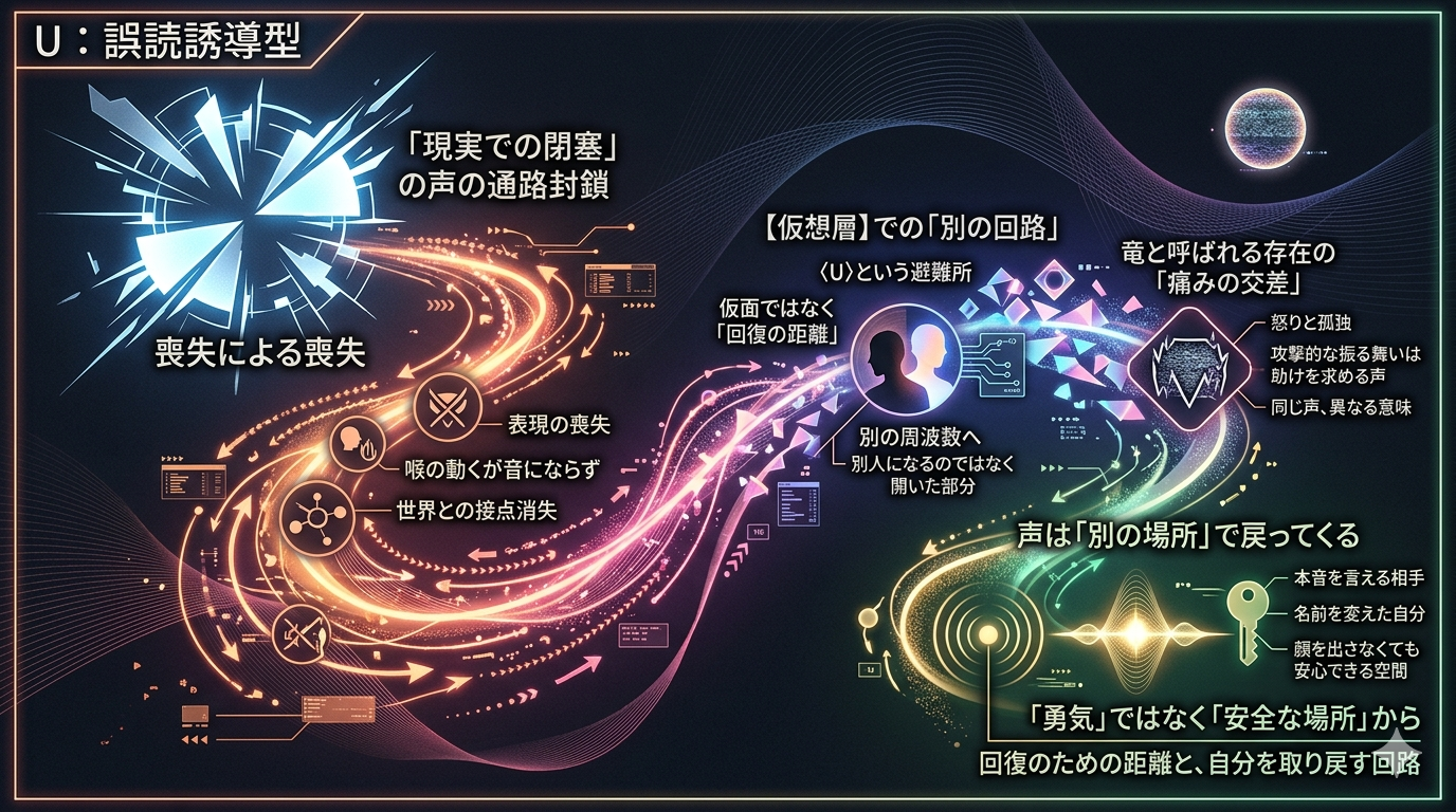 竜とそばかすの姫 感想｜声は別の場所で戻ってくる 図