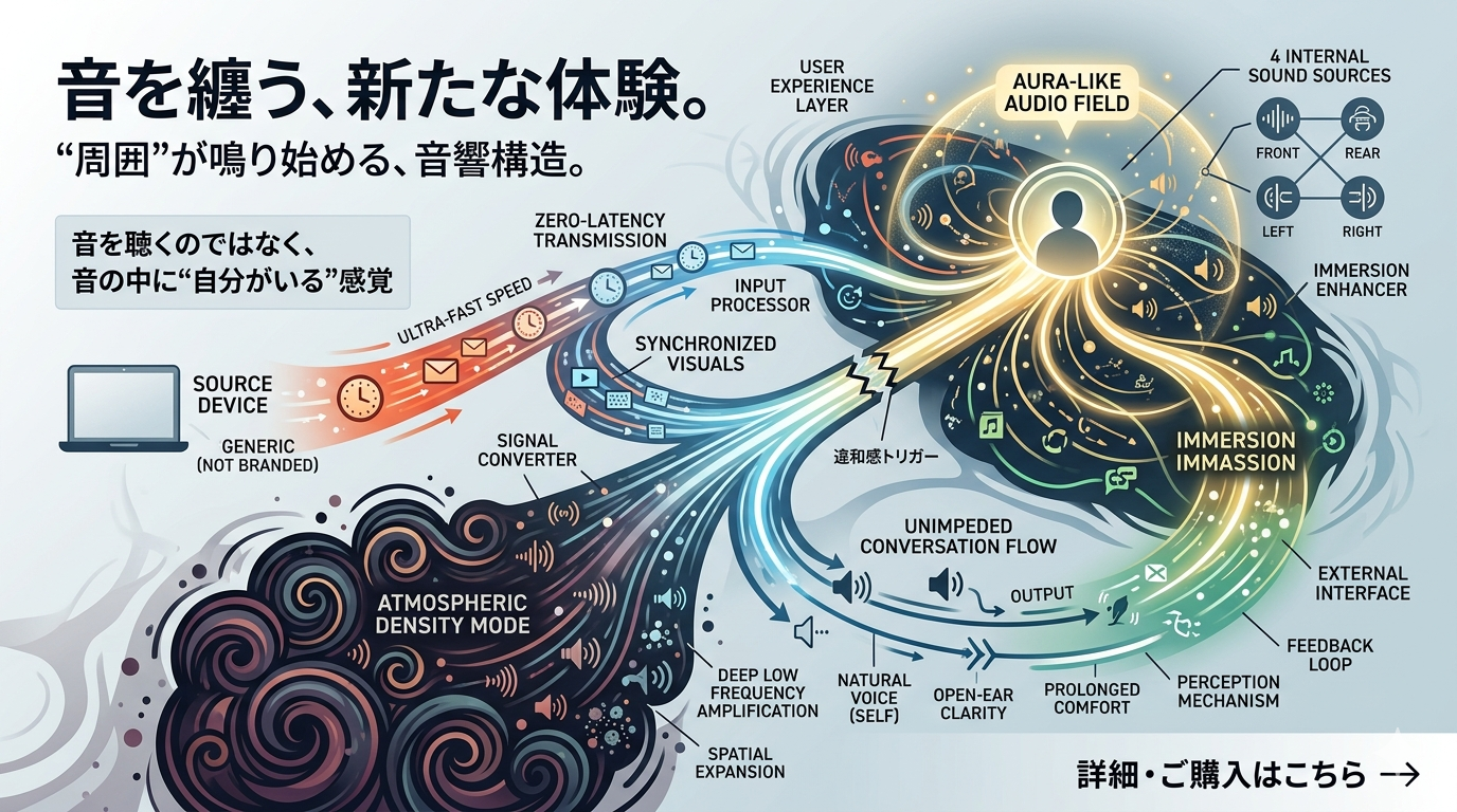 肩に乗せる音──空間ではなく“自分の周囲”が鳴り始める装置
