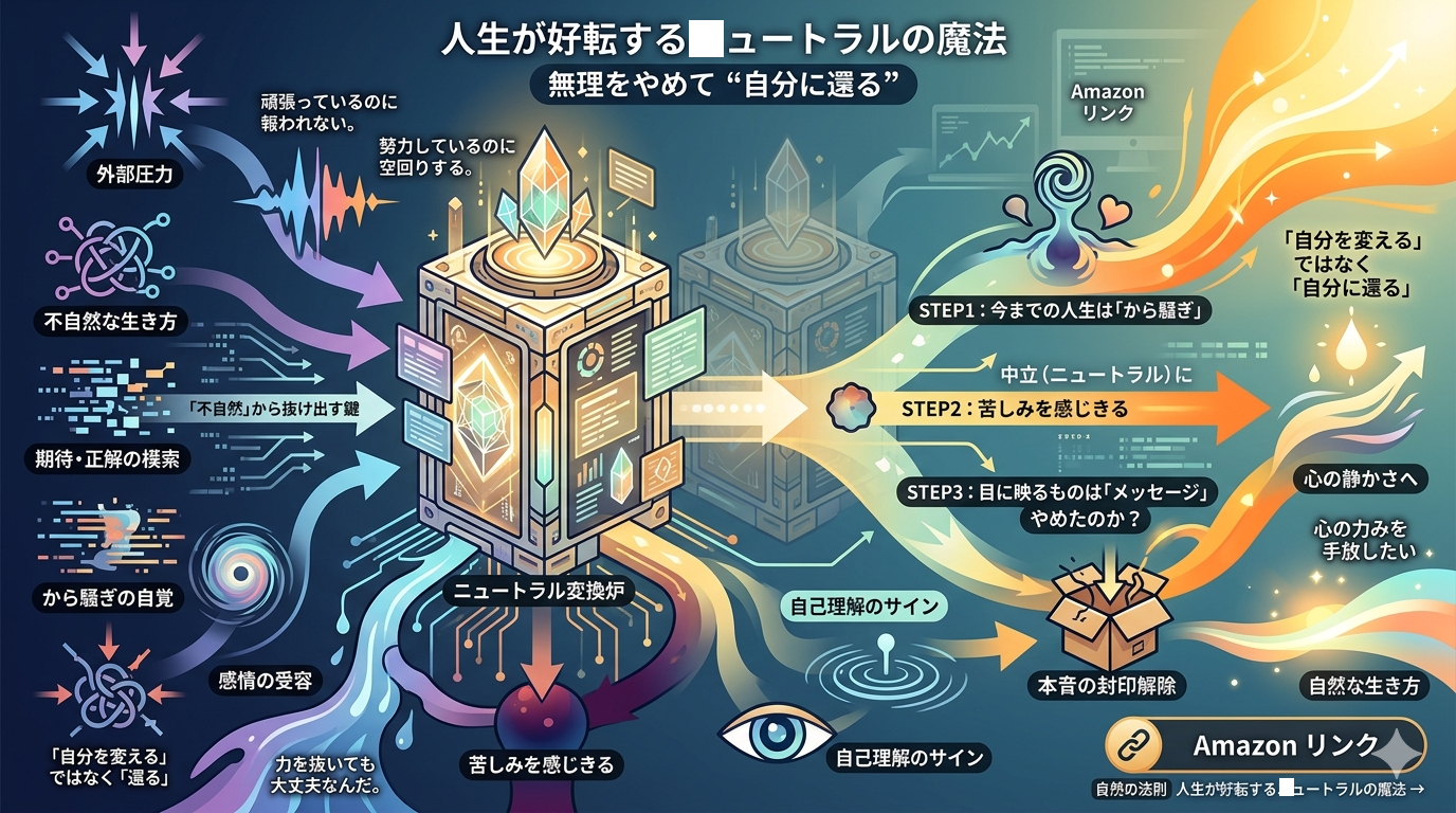 自然の法則 人生が好転するニュートラルの魔法｜無理をやめて“自分に還る”ためのやさしい本