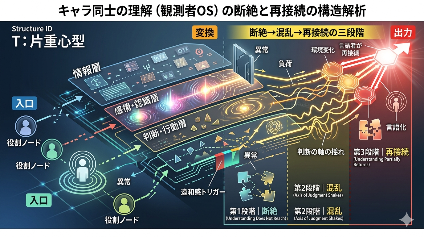 1053｜【リゼロ4期】観測者OSが崩壊する“断絶→再接続”三段階構造を8〜11話で解析する書（世界線OS／観測者OS崩壊の三段階／94）