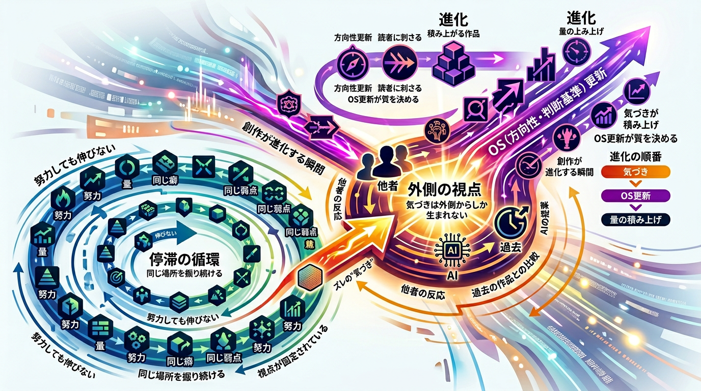 1124｜努力しても伸びないのはなぜか──“気づき”が創作を進化させる本当の理由