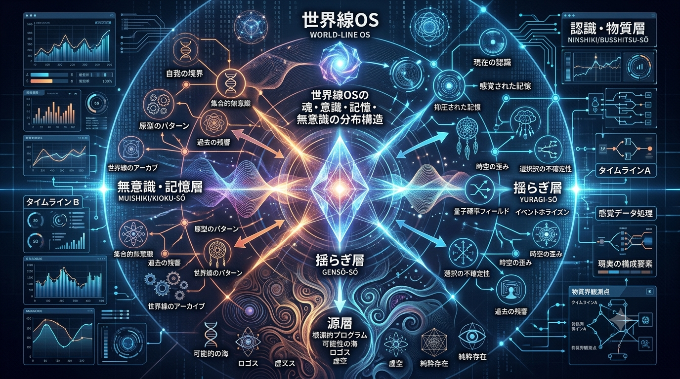 1735｜【世界線OS】魂・意識・記憶・無意識はどこに存在するのか