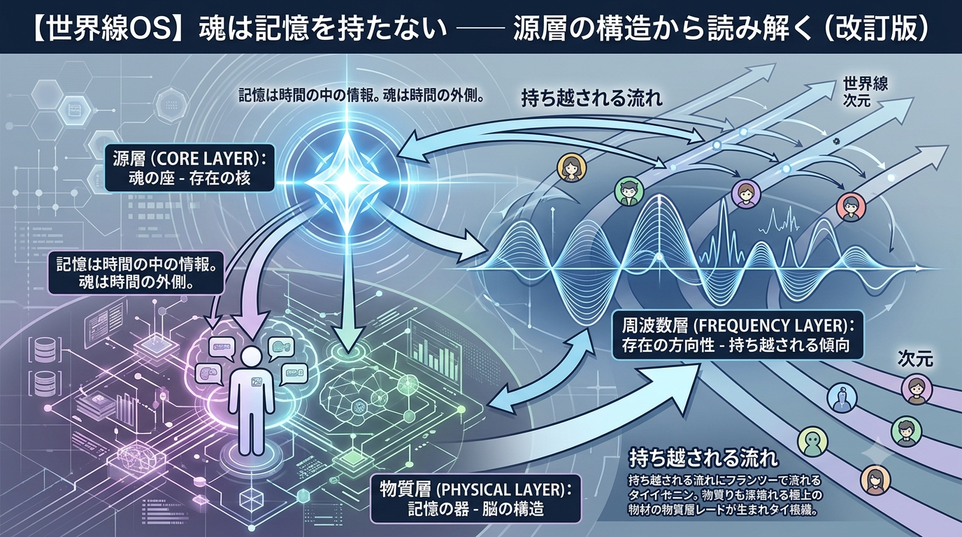 1740｜【世界線OS】魂は記憶を持たない──源層の構造から読み解く
