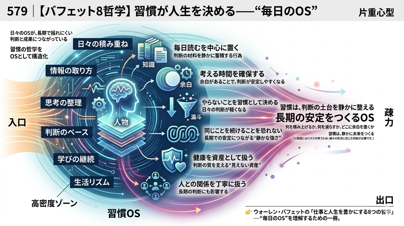 579｜【バフェット8哲学】習慣が人生を決める──“毎日のOS”