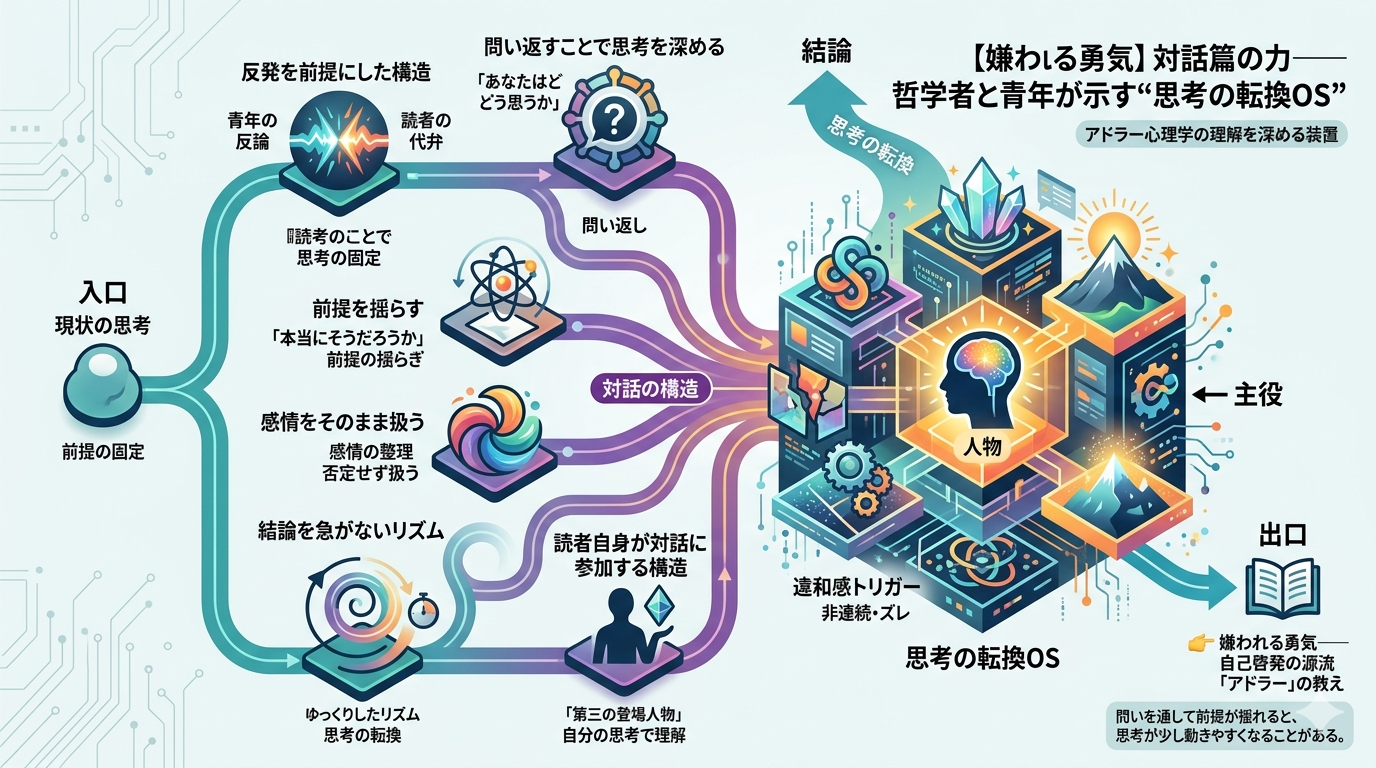 592｜【嫌われる勇気】対話篇の力──哲学者と青年が示す“思考の転換OS”