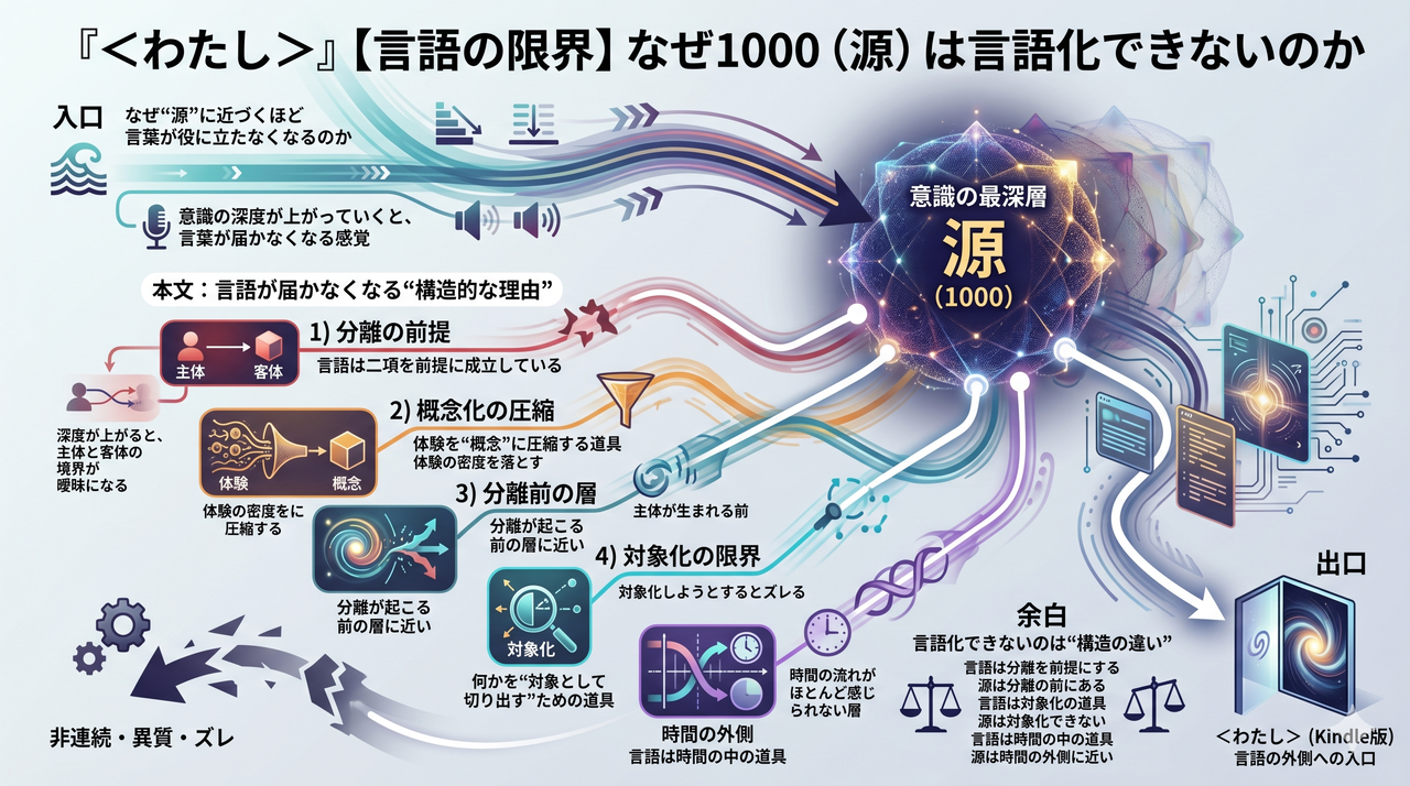 『＜わたし＞』【言語の限界】なぜ1000（源）は言語化できないのか