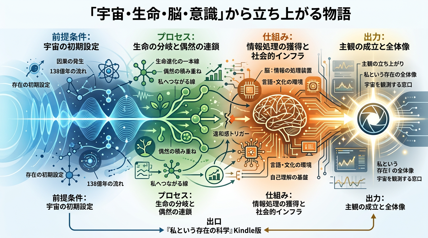 【10本まとめ】宇宙・生命・脳・意識が“私”へつながる物語｜私という存在の科学（まとめ）