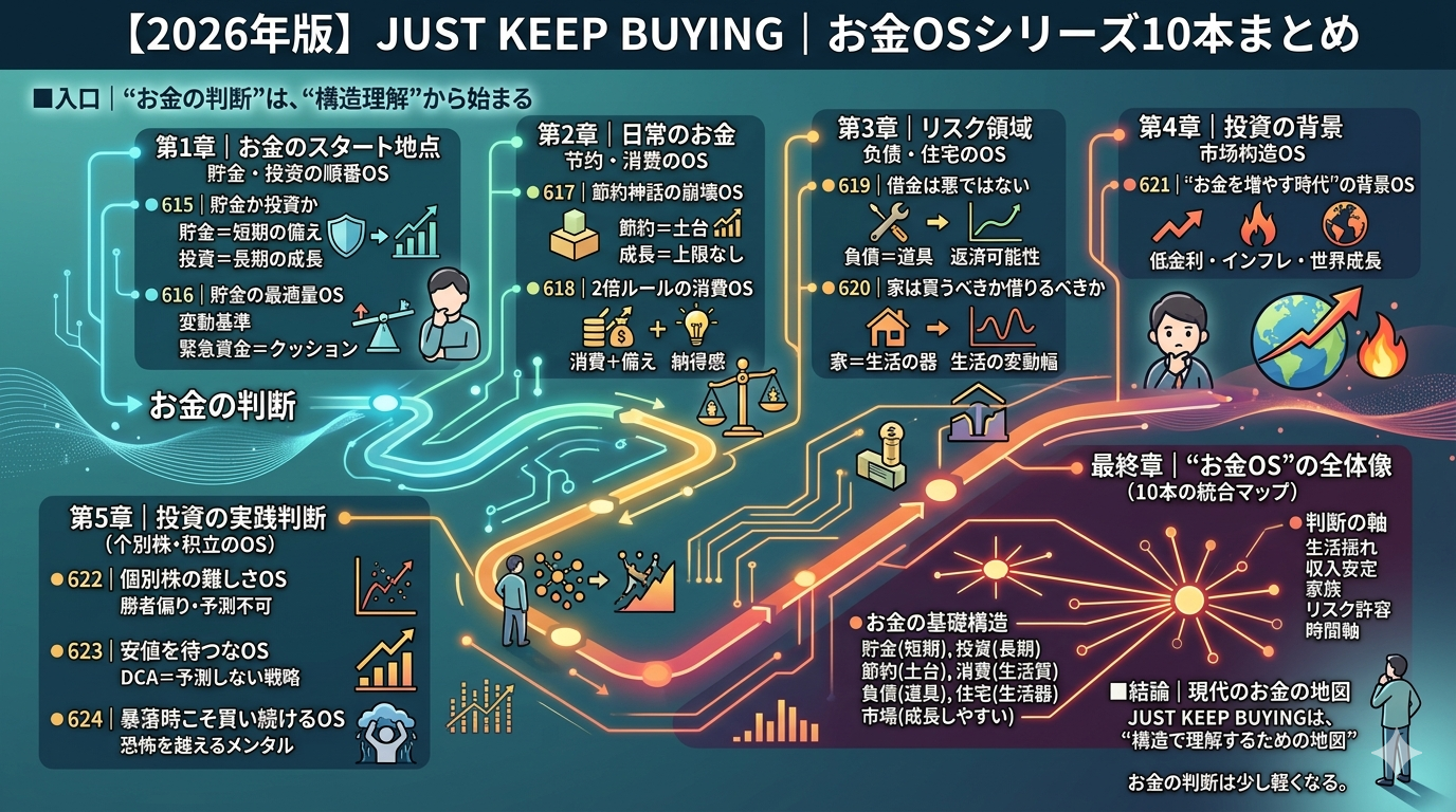 【2026年版】JUST KEEP BUYING｜お金OSシリーズ10本まとめ