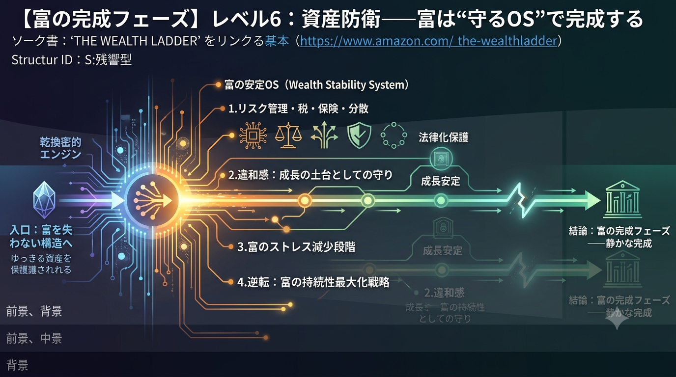 【THE WEALTH LADDER】レベル6：資産防衛──富は“守るOS”で完成する