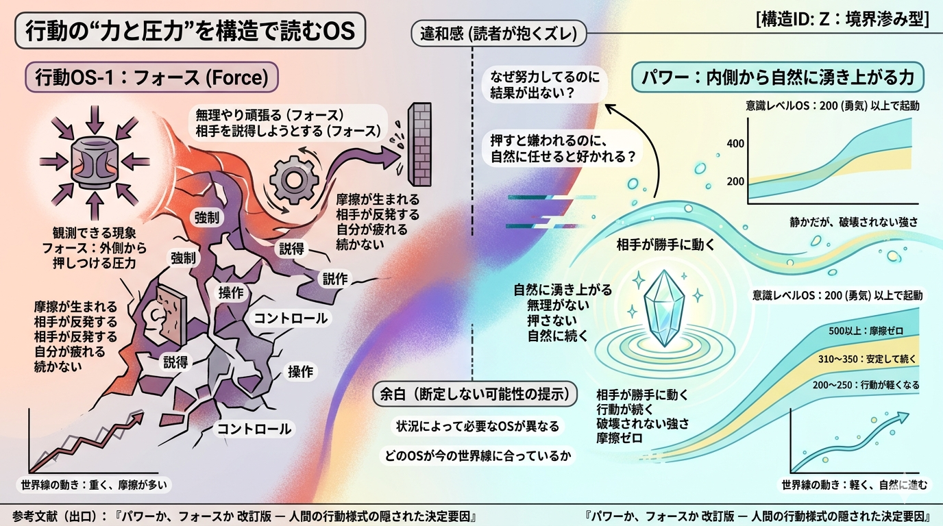 【パワーか、フォースか】人間行動の“力と圧力”を構造で読むOS