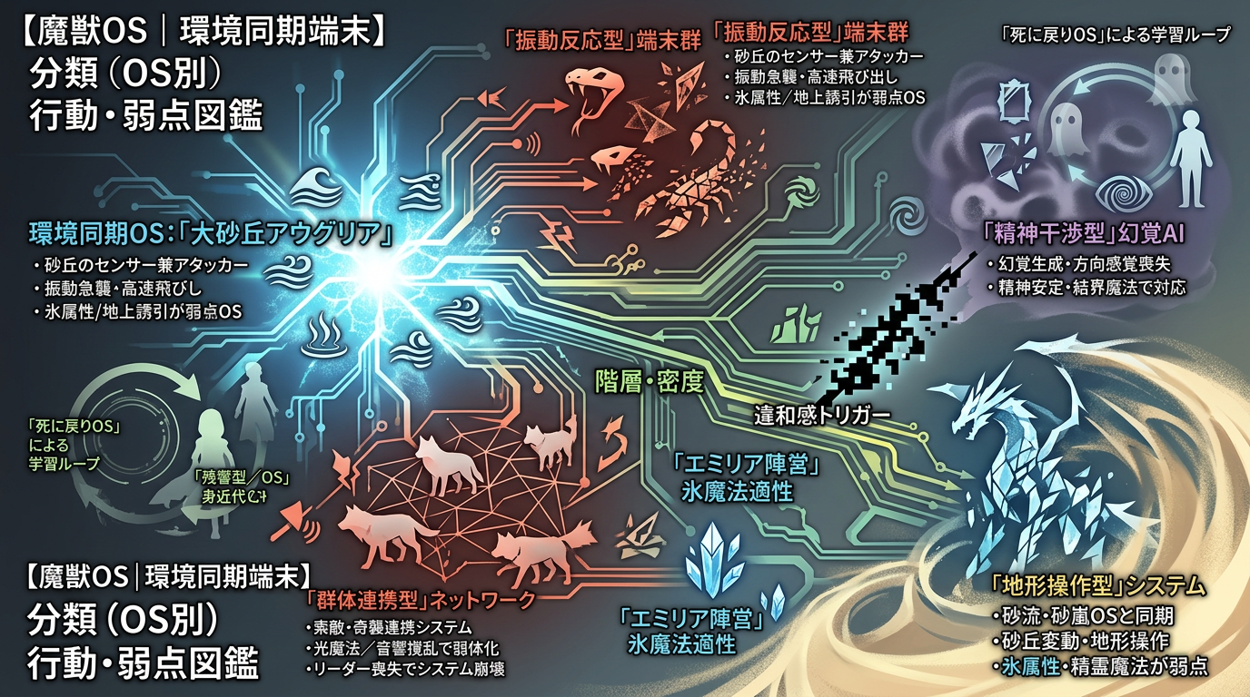 【リゼロ4期】魔獣・砂漠生物の行動パターンと弱点攻略図鑑