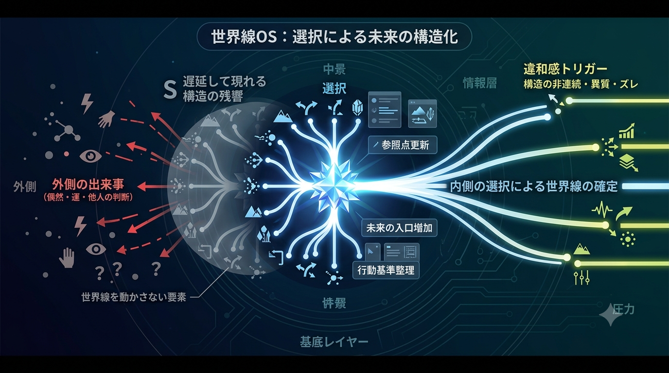 【世界線OSシリーズ】世界線は“自分の選択”で決まる──未来は外側ではなく内側から動き始める