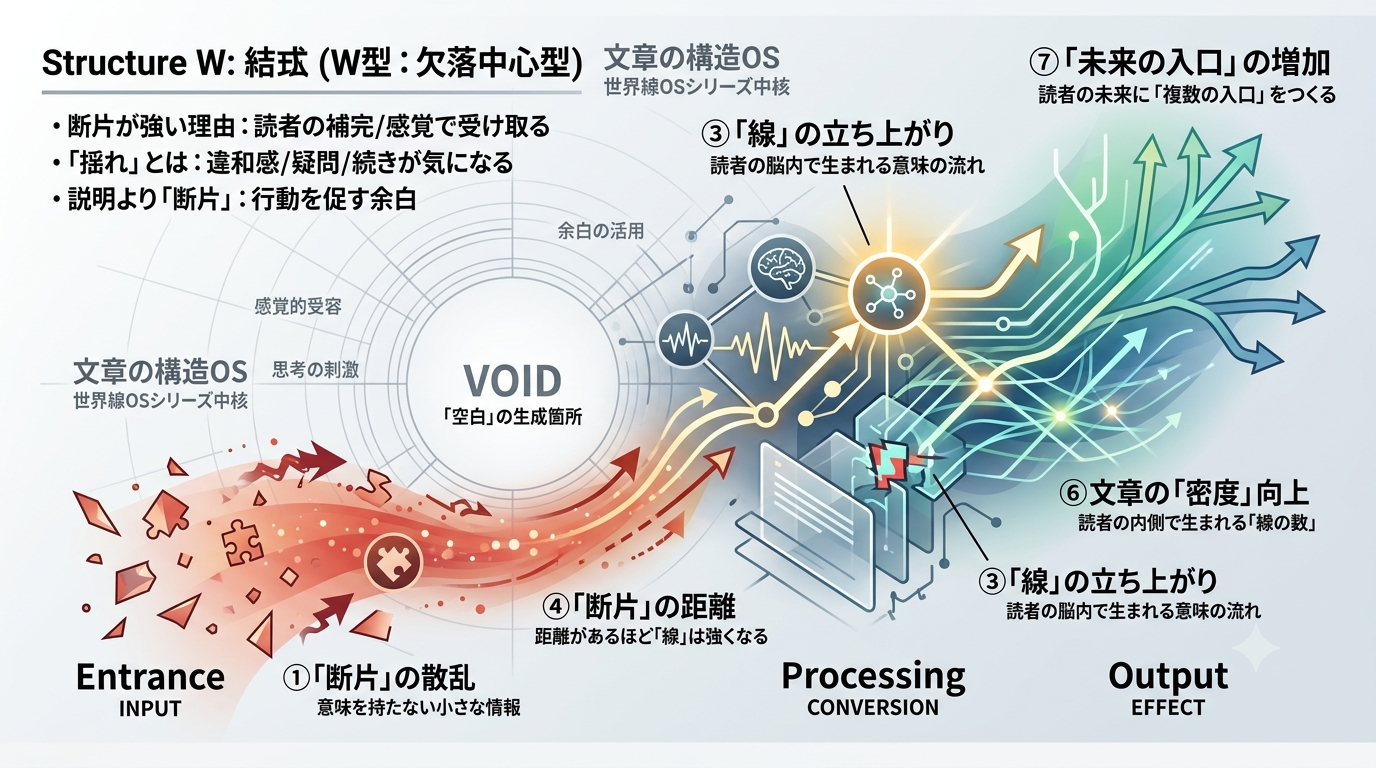 【世界線OSシリーズ】断片を散らすほど文章が強くなる──“線が立ち上がる瞬間”の構造