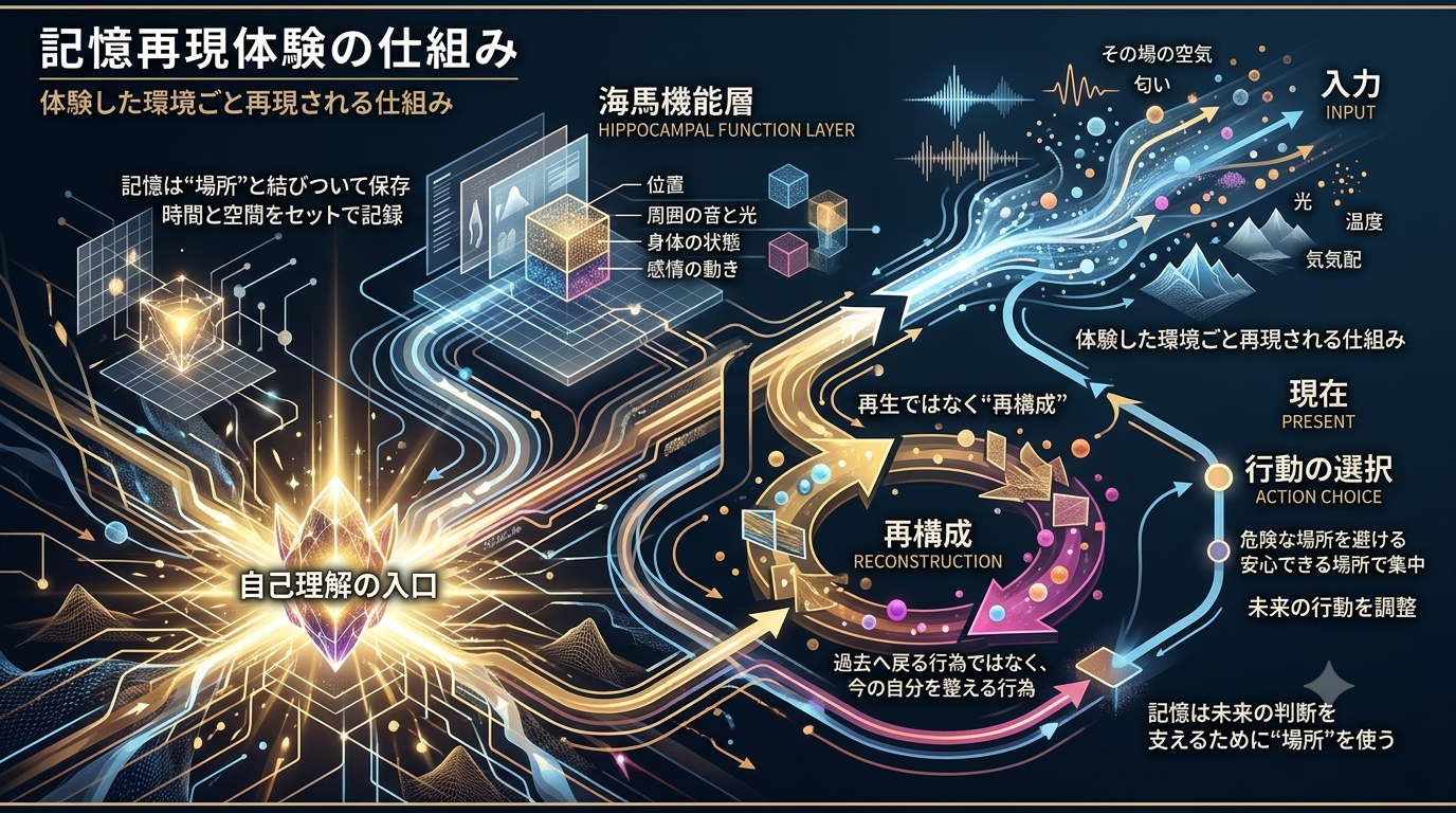 【人はなぜ記憶するのか】思い出すと“その場所”に戻る──時間と空間の再構成