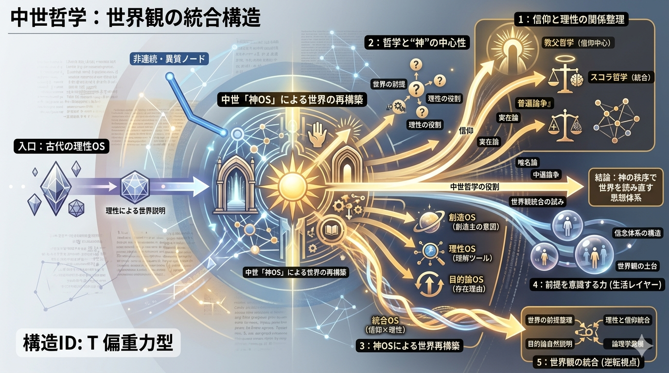 【哲学用語図鑑】中世キリスト教哲学──“神OS”による世界の再構築