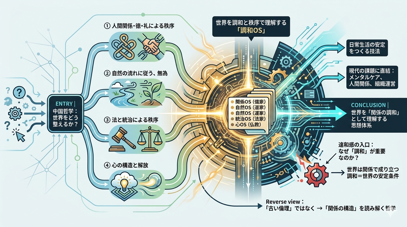 【哲学用語図鑑】中国哲学──“調和と秩序”のOSで世界を読む
