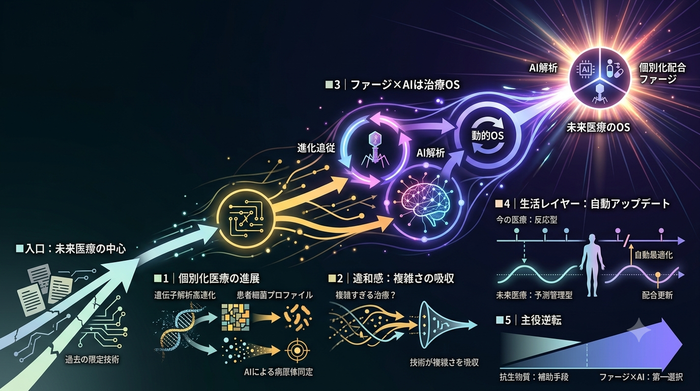 【善良なウイルス】医療の未来──ファージ×AI×個別化の新世界線