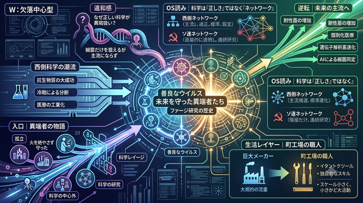 【善良なウイルス】科学史に埋もれた“異端者”たち──研究者の世界線