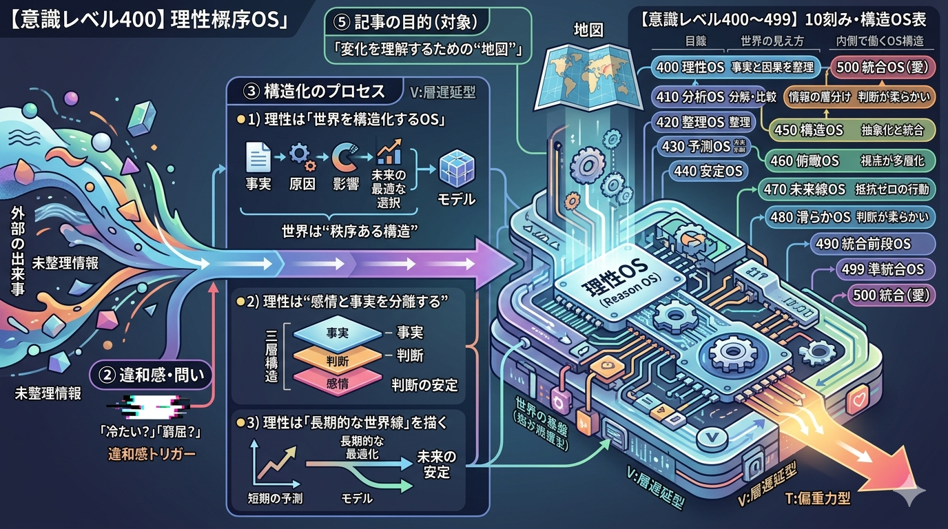 【意識レベル400】理性は世界を整える“秩序OS”である
